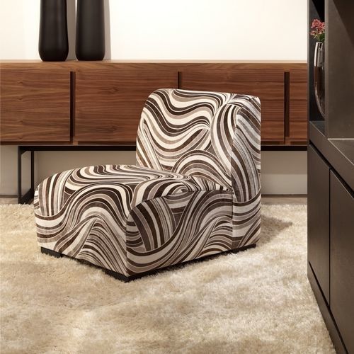 Moderner Kaminsessel - Harold - PH Collection - Stoff / Massivholz / schwarz