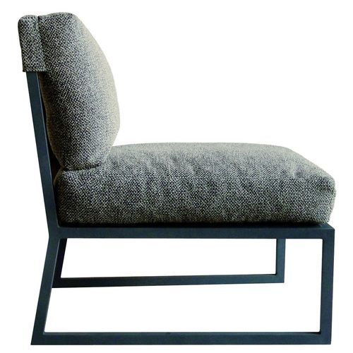 Moderner Kaminsessel - Prato - PH Collection - Stoff / aus lackiertem Aluminium / mit abnehmbarem Bezug