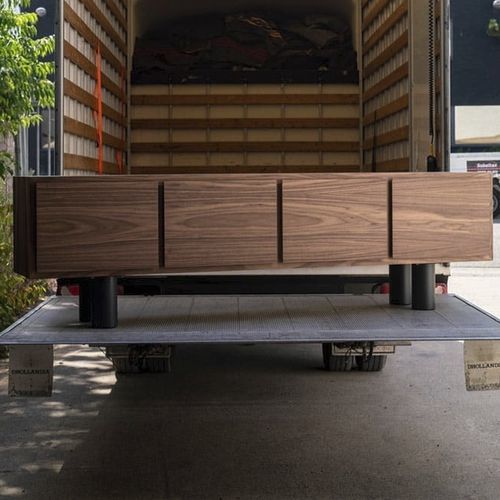 Modernes Sideboard - Arnold - PH Collection - Stahl / mit Schwingtür / mit 4 Beinen