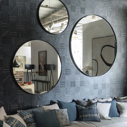 Wandmontierter Spiegel - Hole - PH Collection - modern / rund / Stahl