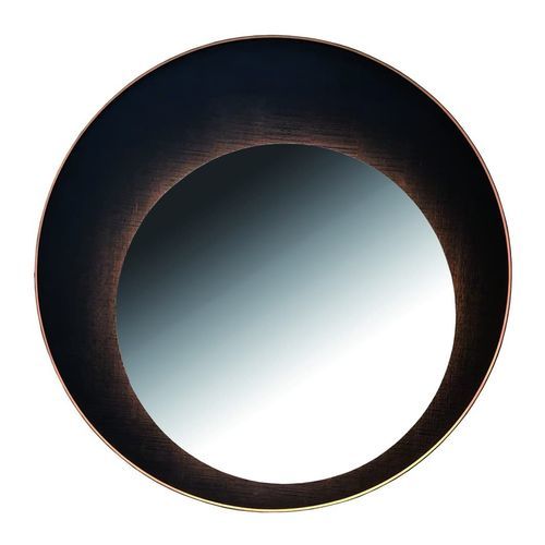 Wandmontierter Spiegel - Eclipse - PH Collection - modern / rund / Eiche