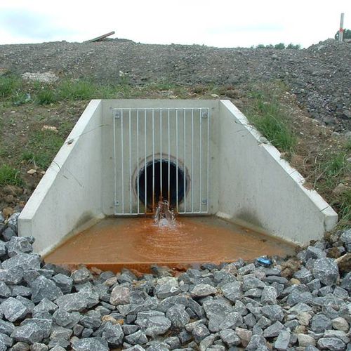 Stahlbeton-Stirnmauer - SPILLWAY OUTFALL - CPM Group Ltd  - Fertig