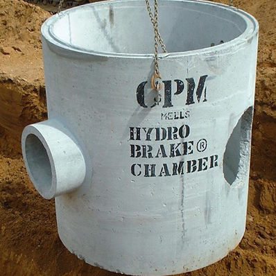 Beton-Abwasserschacht - FLOW CONTROL CHAMBERS - CPM Group Ltd 