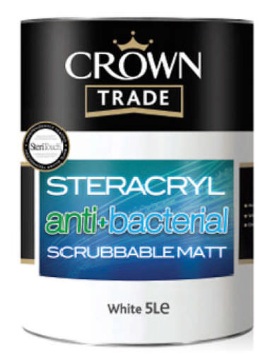Dekorfarbe - STERACRYL SCRUBBABLE MATT    - Crown Paints  - Innenbereich / für Wand / Acryl