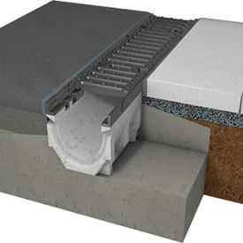 Gitter-Abflussrinne - FILCOTEN PRO - Elkington Gatic  - galvanisiertem Stahlgitter / Gusseisengitter / Edelstahlgitter