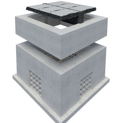 Betonschachtdeckel - PRECAST - Elkington Gatic  - rechteckig