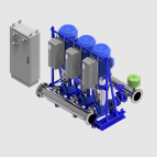 Wasserpumpe - GHV HVX+ - LOWARA - mit Elektromotor / Edelstahl