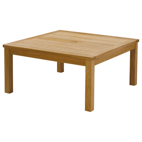 Moderner Couchtisch - Haven  - Barlow Tyrie - Teakholz / Gestell aus Teakholz / quadratisch