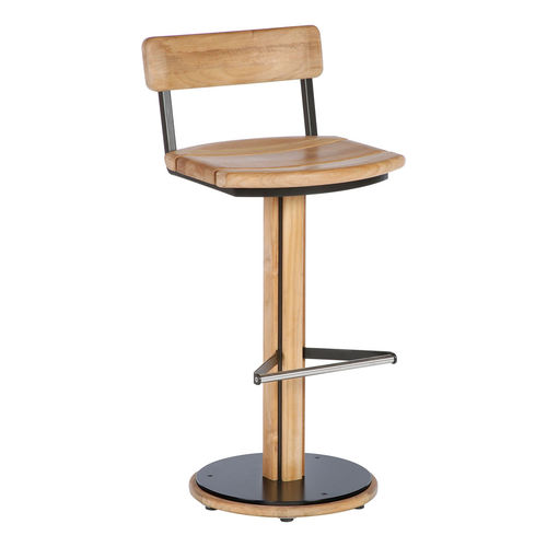 Moderner Barstuhl - Titan  - Barlow Tyrie - für Außenbereich / Teakholz / Gestell aus Aluminium