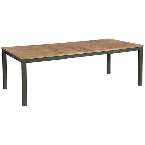 Moderner Esstisch - Aura  - Barlow Tyrie - Teakholz / Gestell aus Aluminium / rechteckig