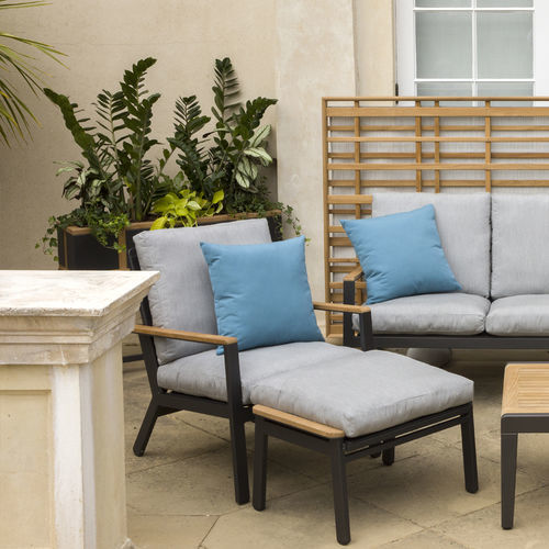 Moderner Sessel - Aura  - Barlow Tyrie - Sunbrella® / Teakholz / Aluminium