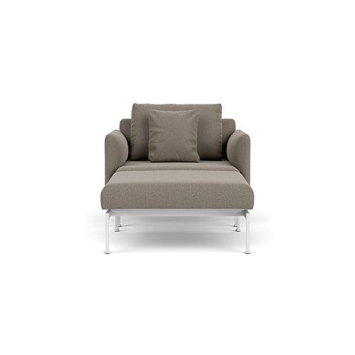 Moderner Sessel - Layout - Barlow Tyrie - Sunbrella® / Edelstahl / mit abnehmbarem Kissen
