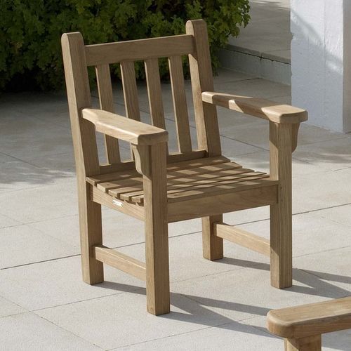 Klassischer Sessel - London  - Barlow Tyrie - Teakholz / Teakholz / für Garten