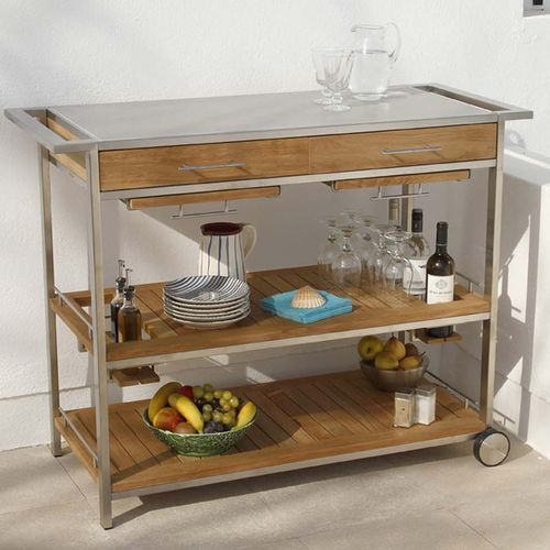 Service-Servierwagen - Mercury  - Barlow Tyrie - für Gewerbegebrauch / für Privatgebrauch / Garten