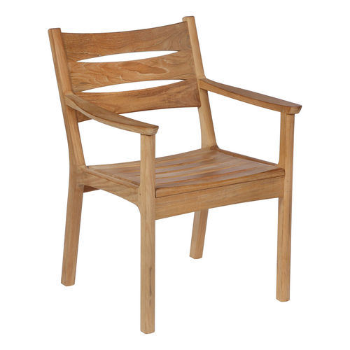 Moderner Esszimmerstuhl - Monterey - Barlow Tyrie - für Außenbereich / Teakholz / Gestell aus Teakholz
