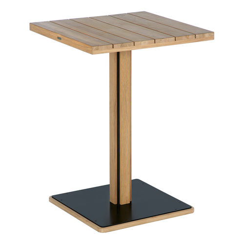 Moderner Stehtisch - Titan  - Barlow Tyrie - Teakholz / Gestell aus Aluminium / Gestell aus Teakholz