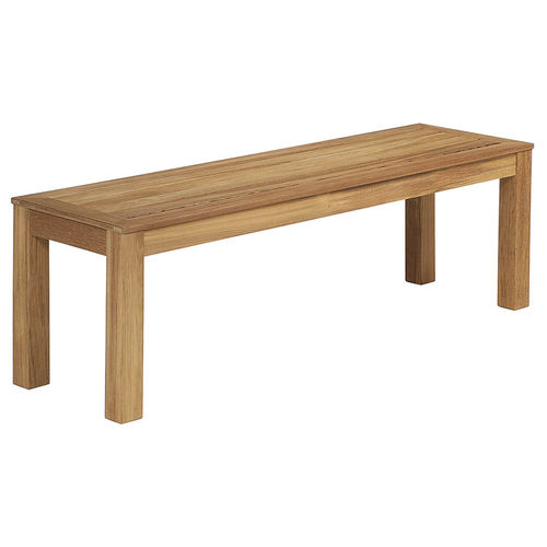 Moderne Bank - Linear  - Barlow Tyrie - Teakholz / ohne Rückenlehne / ohne Armlehnen