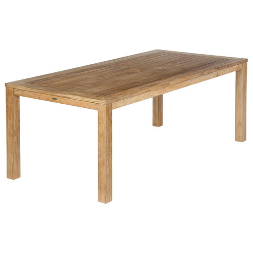 Moderner Esstisch - Linear  - Barlow Tyrie - Teakholz / Gestell aus Teakholz / rechteckig