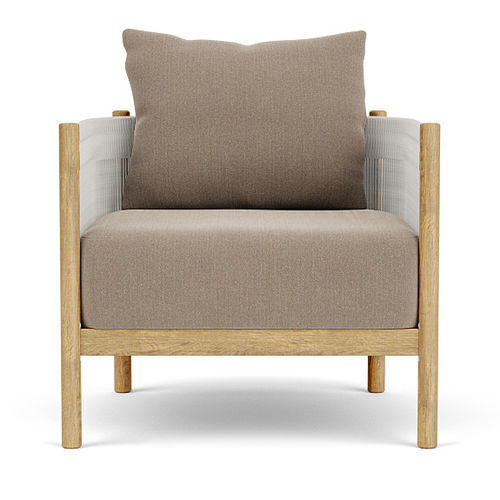 Moderner Sessel - Cocoon - Barlow Tyrie - Sunbrella® / Teakholz / aus lackiertem Aluminium