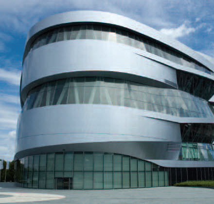 Folie-Fassadenverkleidung - AALCO METALS LIMITED - Aluminium / Metall / reflektierend