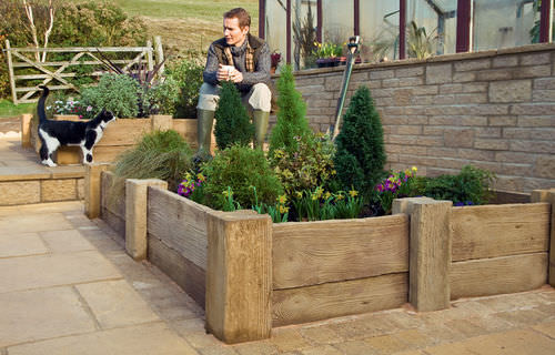 Randstein für Garten - WOODSTONE  - Marshalls plc  - Beton / hoch