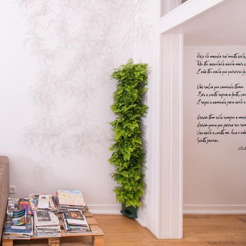 Kunststoff-Pflanzkübel - MINIGARDEN CORNER COLUMN - Minigarden (Quizcamp SA) - modulierbar / vertikal / für Eckeinbau