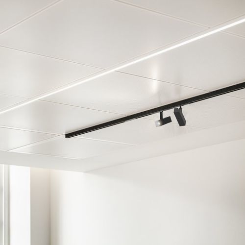 LED-Schienenleuchte - PROLOGE 40  - KREON - quadratisch / Metall / für Gewerbegebrauch