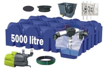 Regenwassertank - RWH-5099FL-DUK4 - RainWater Harvesting - erdverlegt
