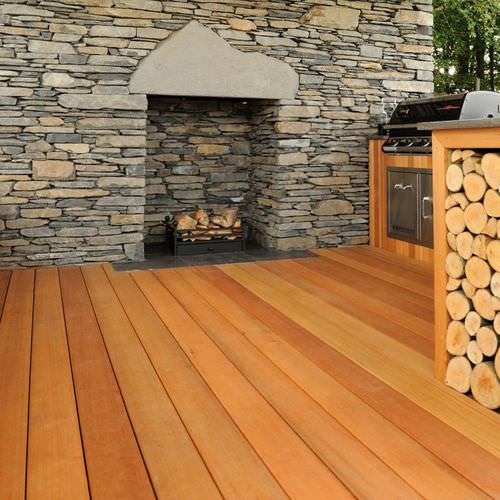 Massivholz-Terrassendiele - WESTERN CLEAR. - Silva Timber Products  - Holz