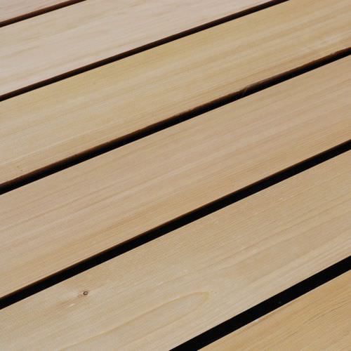 Fassadenverkleidung aus Lamellen - WESTERN NO.4 CLEAR MICROLINE CHANNEL - Silva Timber Products  - Zedernholz / gerillt