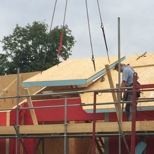 Metalldachsystem - SIP Energy Homes  - Modul / Metallprofil / mit Dämmplatte