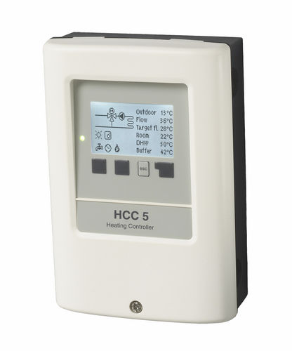Wandmontierter Heizungsregler - HCC 5 - SOREL GmbH Mikroelektronik 