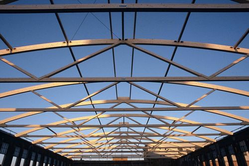 Brettschichtholzträger - FREESPAN TRUSS - Wiehag - Rechteck / Drazhtgeflecht