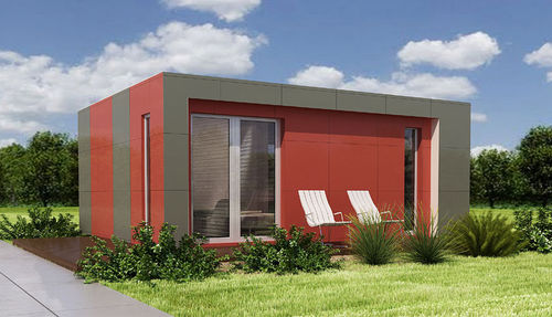 Fertigbauhaus - 40 WIDE STUDIO - Bauhu International - schleppbar / umweltfreundlich / energiesparend