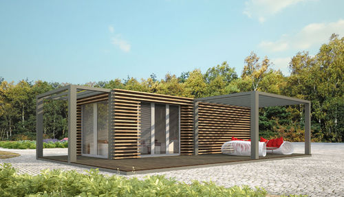 Fertigbauhaus - 30 STUDIO - Bauhu International - schleppbar / umweltfreundlich / energiesparend
