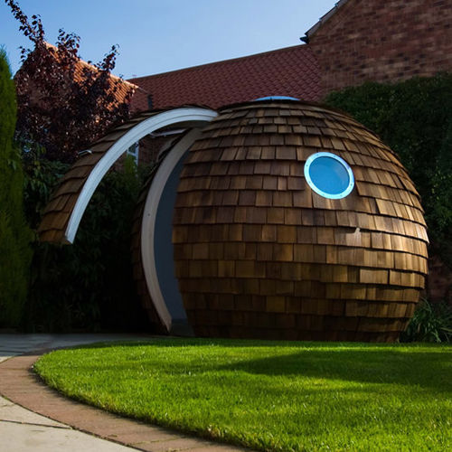Fertigbau-Mikrohaus - ARCHIPOD - archipod - Design / Holz / Stahl