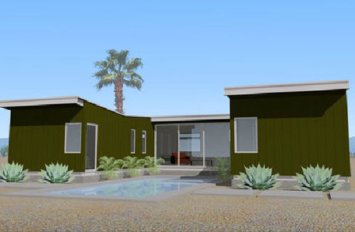 Fertigbauhaus - DESERT HOT SPRINGS - OMD office of mobile design - umweltfreundlich / Modul / modern