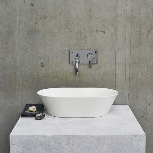 Aufsatzwaschbecken - SONTUOSO  - Clearwater Baths - Naturstein / oval / modern