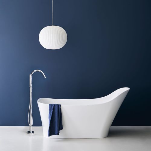 Freistehende Badewanne - NEBBIA - Clearwater Baths - Verbundwerkstoff / weiß