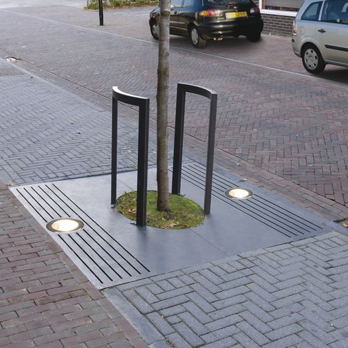 Quadratisches Baumgitter - SCALA - VelopA - Stahl