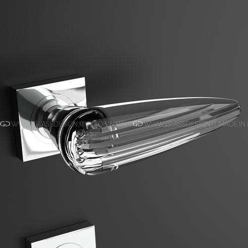 Türgriff - Oka Home - GLASS DESIGN Srl - Messing / Kristall / modern