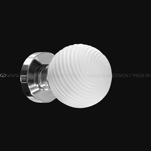 Moderner Türknopf - Torciglione - GLASS DESIGN Srl - klassisch / Messing / Kristall