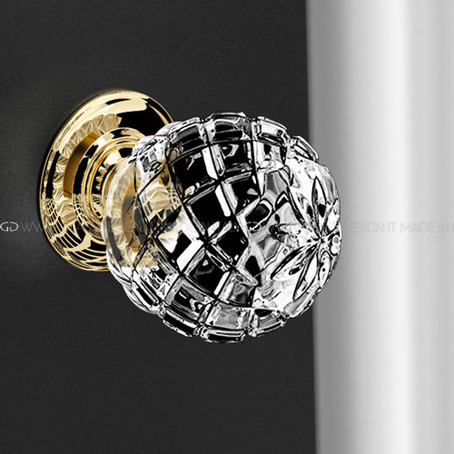 Klassischer Türknopf - Stella Pull & Push - GLASS DESIGN Srl - Messing / Kristall