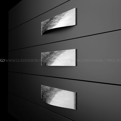 Metall-Möbelgriff - Foglia - GLASS DESIGN Srl - Kristall / poliert