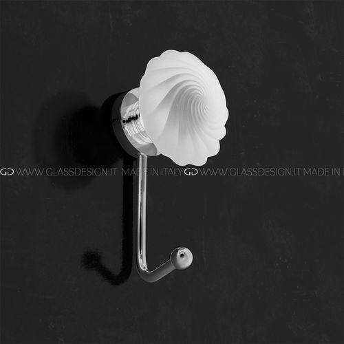 Moderner Garderobenhaken - Torcé - P701 - GLASS DESIGN Srl - Metall / Glas / individuell