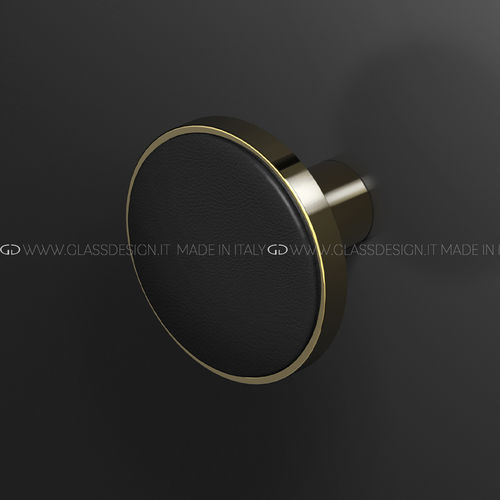 Moderner Garderobenhaken - Leather - GLASS DESIGN Srl - Metall / Leder / individuell