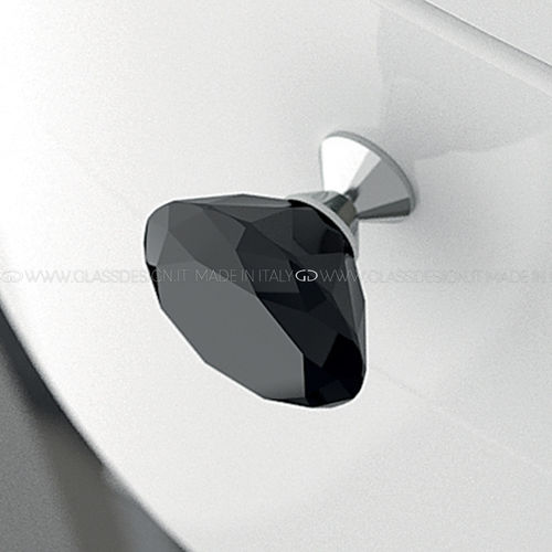 Klassischer Möbelknopf - Deluxe - GLASS DESIGN Srl - Messing / Kristall