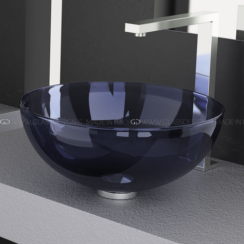 Aufsatzwaschbecken - Laguna Murano Blue - GLASS DESIGN Srl - Muranoglas / antibakteriell / individuell gestaltbar