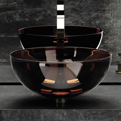 Aufsatzwaschbecken - Laguna Murano Night - GLASS DESIGN Srl - Muranoglas / individuell gestaltbar / handgefertigt
