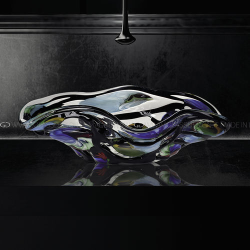 Aufsatzwaschbecken - Arte Murano Cinque - GLASS DESIGN Srl - Muranoglas / individuell gestaltbar / handgefertigt